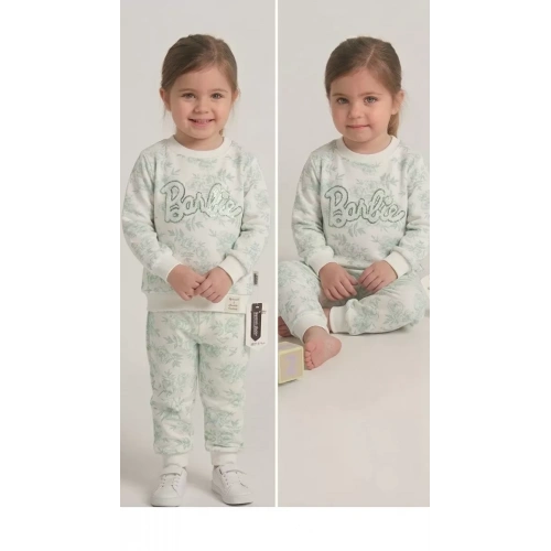 2-3-4-5 Yaş Payet Nakışlı Penye Çocuk Takımı