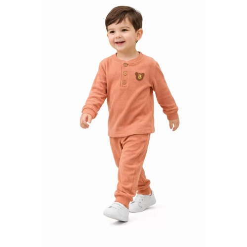2-5 Yaş Armalı Fitilli Penye Çocuk Takımı