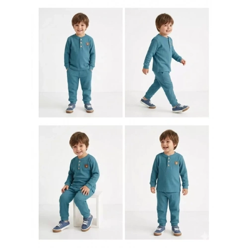 2-5 Yaş Armalı Fitilli Penye Çocuk Takımı