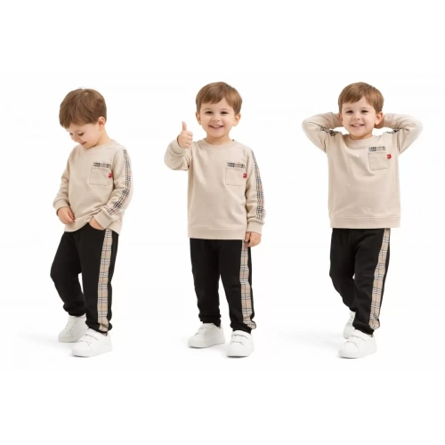 2-5 Yaş Cep Detaylı 2 Li Çocuk Takımı