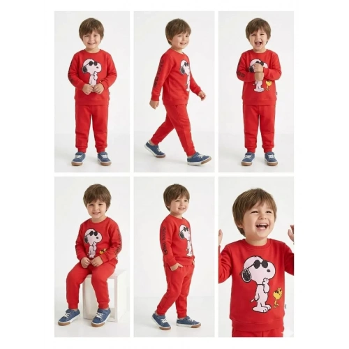 2-5 Yaş Köpek Baskılı 2 Li Çocuk Takımı