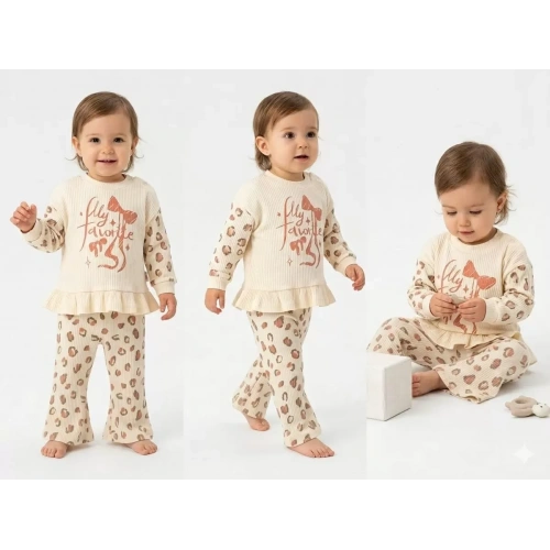 6/24 Ay İspanyol Paça Penye Bebek Takımı