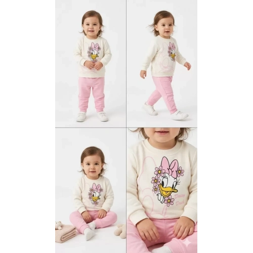 6/24 Ay Ördek Baskılı Basic Bebek Takımı