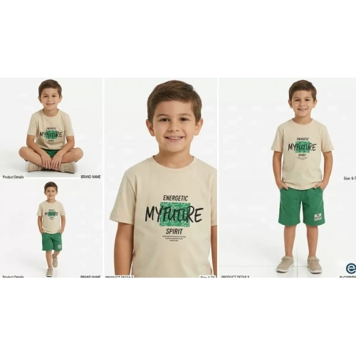 8/13 Yaş Baskılı Penye Çocuk Takımı