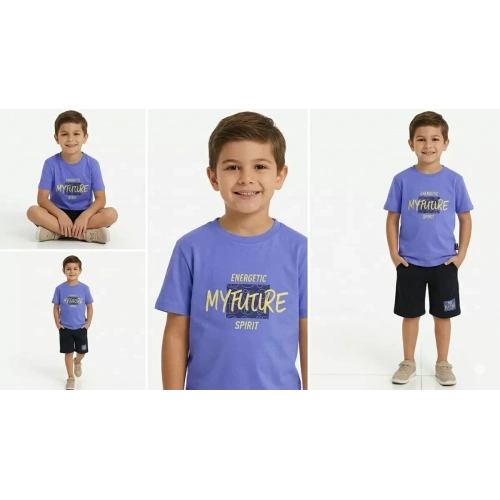 8/13 Yaş Baskılı Penye Çocuk Takımı