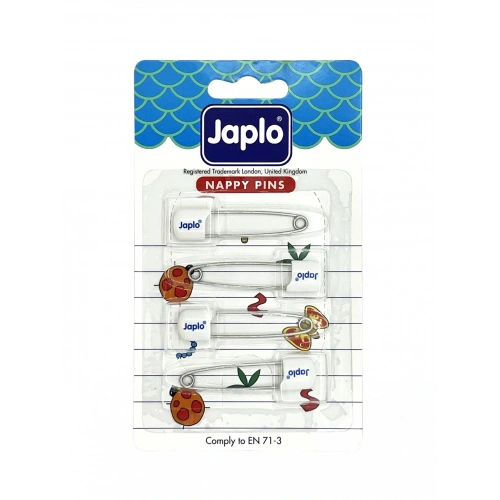 Japlo Emniyetli Çengelli İğne 4lü - Beyaz