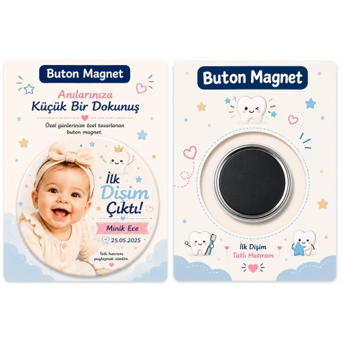 Kişiye Özel Buton Magnet