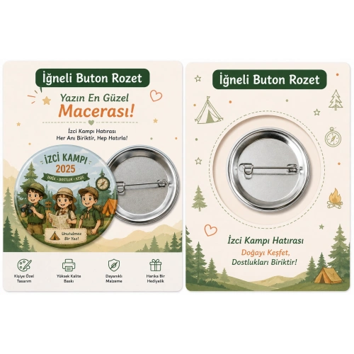 Kişiye Özel Buton Rozet