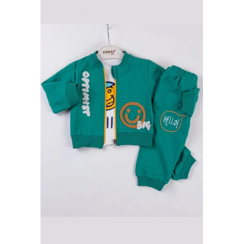 Optimist Nakışlı Erkek Bebek Takım