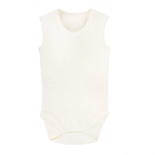 Sema Baby Jakarlı Askılı Badi (Body) - Beyaz 12-18 Ay