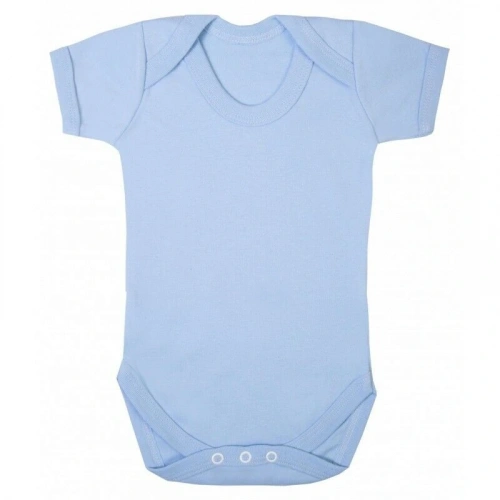 Sema Baby Prematüre Yarım Kol Penye Çıtçıtlı Badi - Mavi