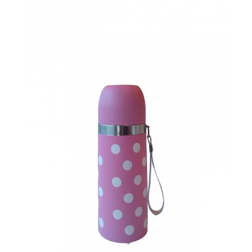 Sema Baby Puantiyeli Bebek Termosu 350 ml - Pembe