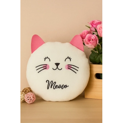 Sevimli Kedi Orta Boy Bebek Çocuk Yastık
