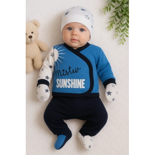 Sun Shine Desenli 5li Erkek Hastane Çıkışı