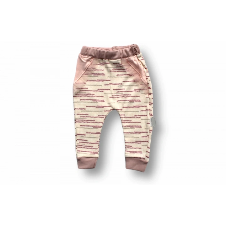 0-3 3-6 6-9 Ay Süslü Ördek Nakışlı Uzun Kollu Sweatli 2li Kız Bebek Takımı Pembe