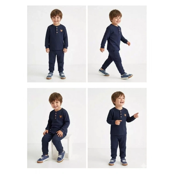 2-5 Yaş Armalı Fitilli Penye Çocuk Takımı