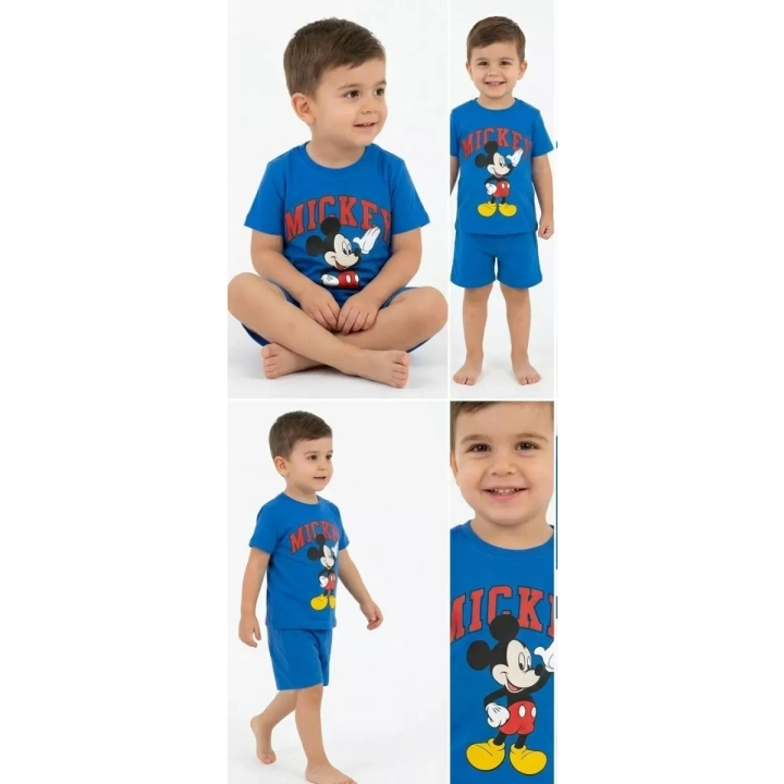 2/5 Yaş Mickey Baskılı Çocuk Takımı