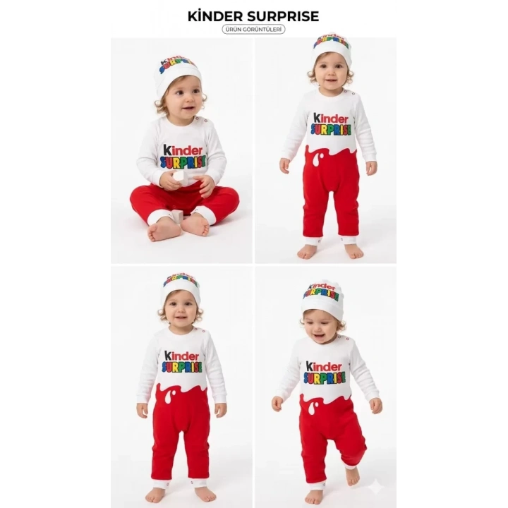 3/12 Ay Şapkalı Bebek Tulumu