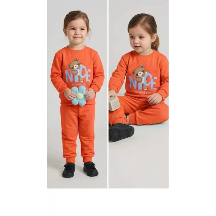 3-4-5 Yaş Baskılı Penye Çocuk Takımı