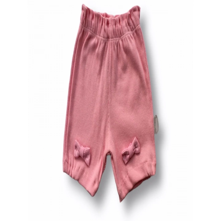 3-6 6-9 9-12 12-18 Ay Princess Taçlı Mickey Nakışlı Şort Tişört 3lü Kız Bebek Takımı Pembe