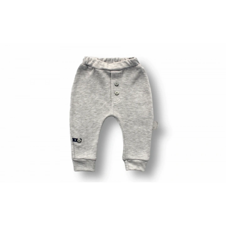 3-6 6-9 9-12 Ay Kuyruklu Yıldız Nakışlı Şapkalı Uzun Kollu Zıbınlı 3lü Kız-erkek Bebek Takımı Mavi