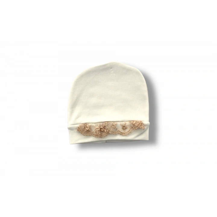 3-6 6-9 9-12 Ay Minik Sincap Nakışlı Şapkalı Uzun Kollu Sweatli 3lü Kız Bebek Takımı Kahverengi