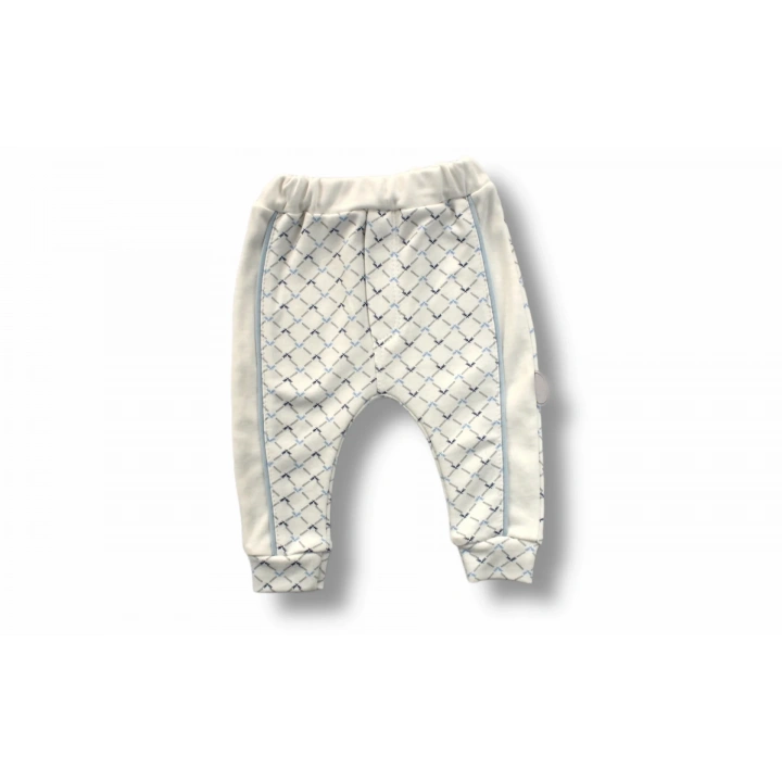 3-6 6-9 9-12 Ay My Camping Nakışlı Şapkalı Uzun Kollu Sweatli 3lü Erkek Bebek Takımı Ekru