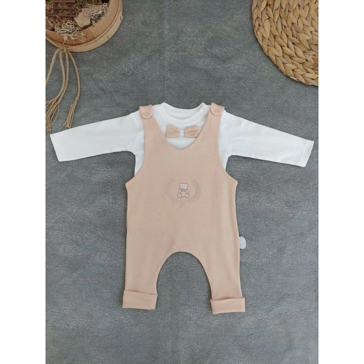 3-6 6-9 9-12 Ay Oyuncaklı Altınbaşak 5li Kız Erkek Bebek Takımı Buğday