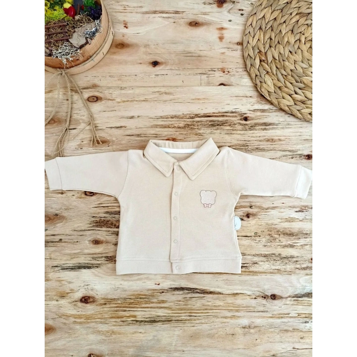 3-6 6-9 9-12 Ay Oyuncaklı Altınbaşak 5li Kız Erkek Bebek Takımı Vizon