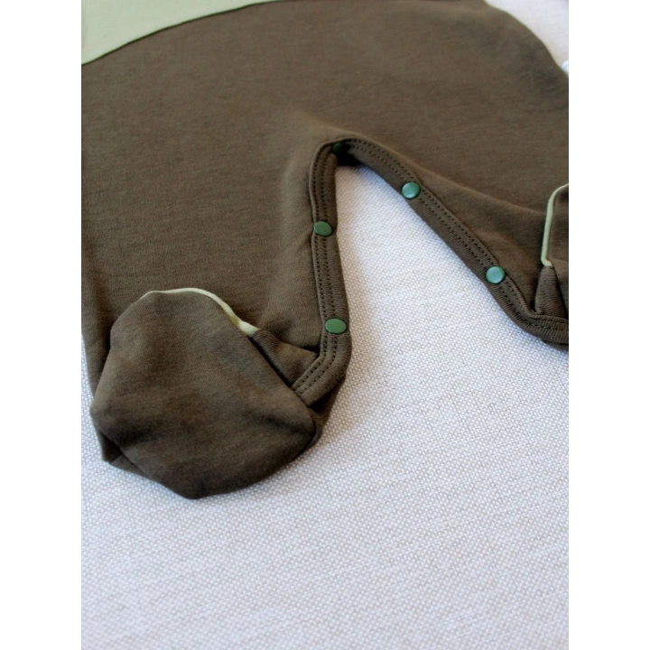 3-6 9-12 12-18 Ay Özel Kuvvetler Nakışlı Bere Şapkalı Kız Erkek Bebek Tulumu Yeşil