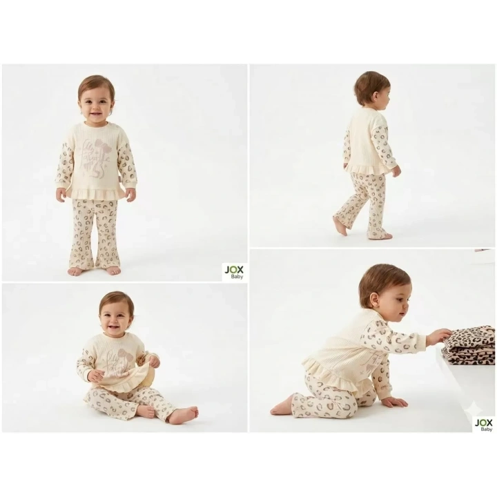 6/24 Ay İspanyol Paça Penye Bebek Takımı