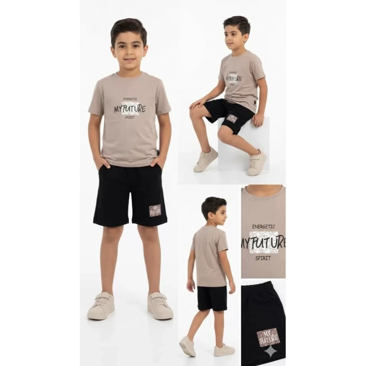 8/13 Yaş Baskılı Penye Çocuk Takımı