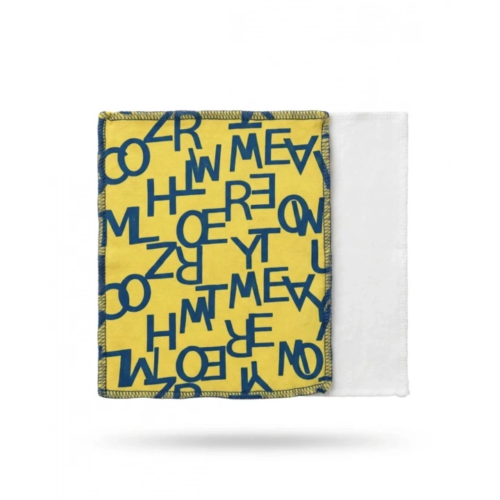 Alfabe Temalı Kutulu 7li Bebek Ağız Silme Mendili %100 Pamuk Yenidoğan Salya Bezi