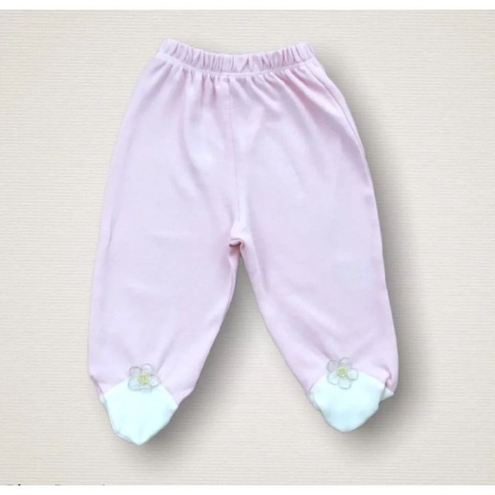 Baharın Çiçekli Kalbi Nakışlı  10lu Zıbın Takımı Hastane Çıkışı Pembe