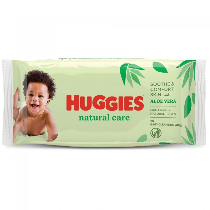 Huggies Natural Care Yenidoğan Islak Bebek Havlusu 10x56 Yaprak