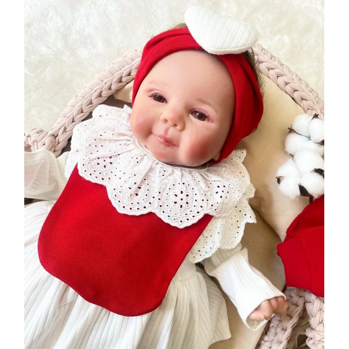 Kalp Baskılı Kutulu 5 Parça Hastane Çıkışı Seti %100 Pamuk