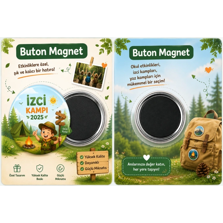 Kişiye Özel Buton Magnet