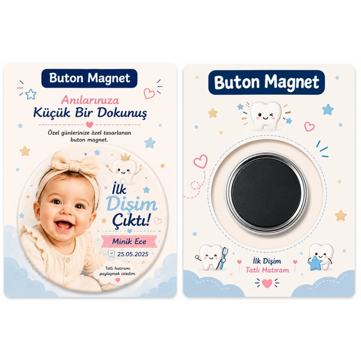 Kişiye Özel Buton Magnet