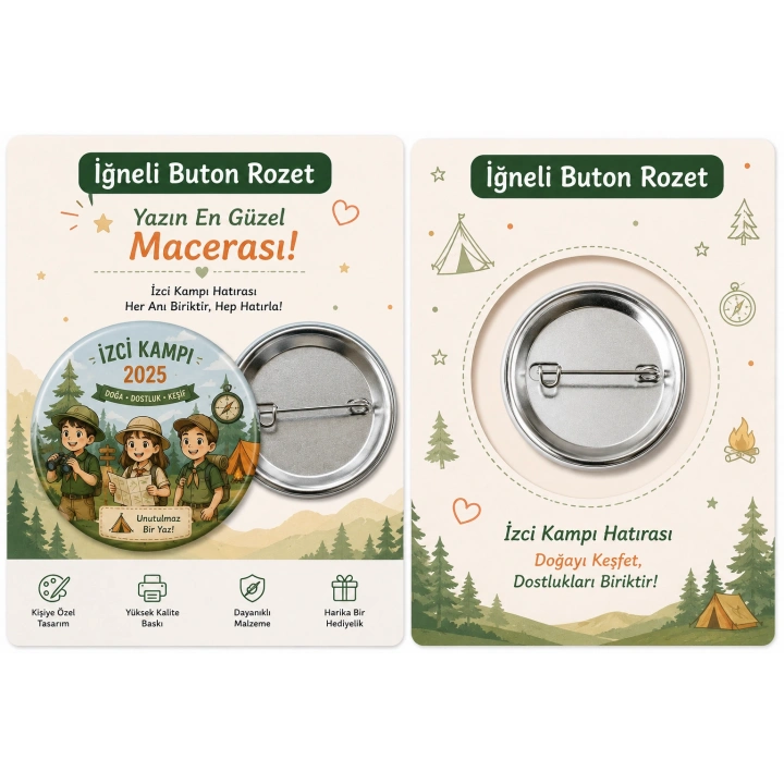 Kişiye Özel Buton Rozet