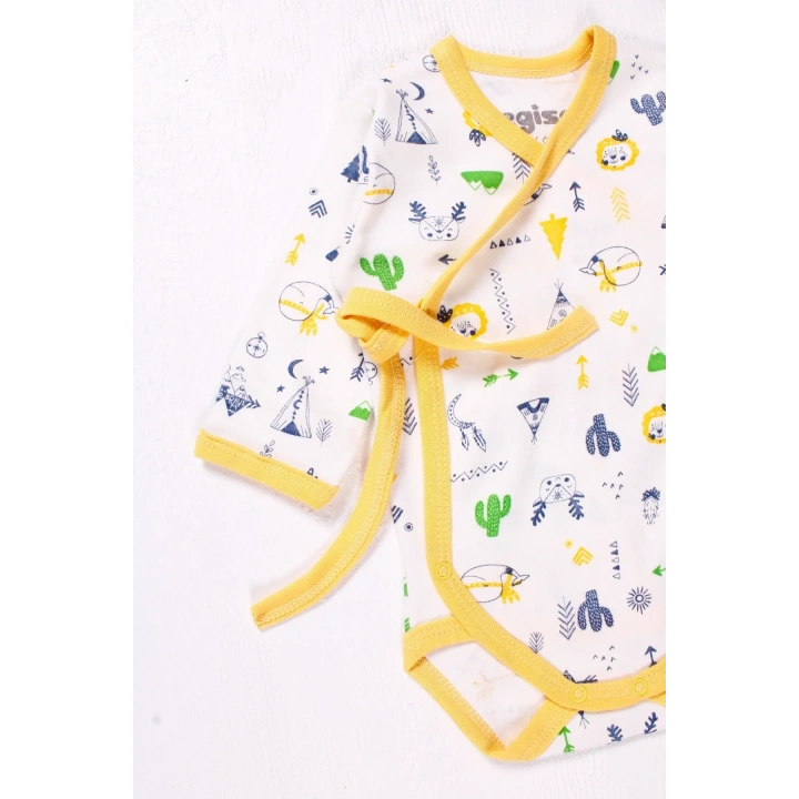 Kruvaze Bağlamalı Camp Desenli 2li Erkek Takım