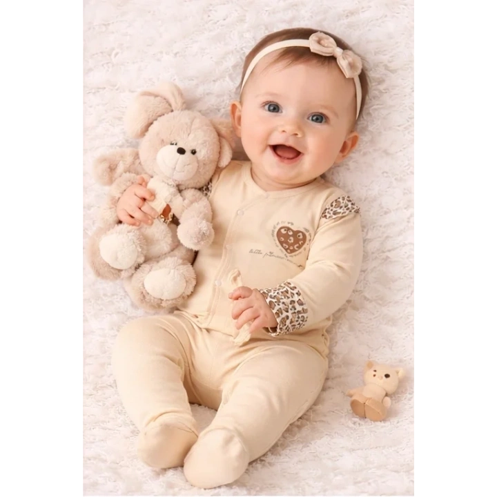 Leopar Desenli 8li Yeni Doğan Seti