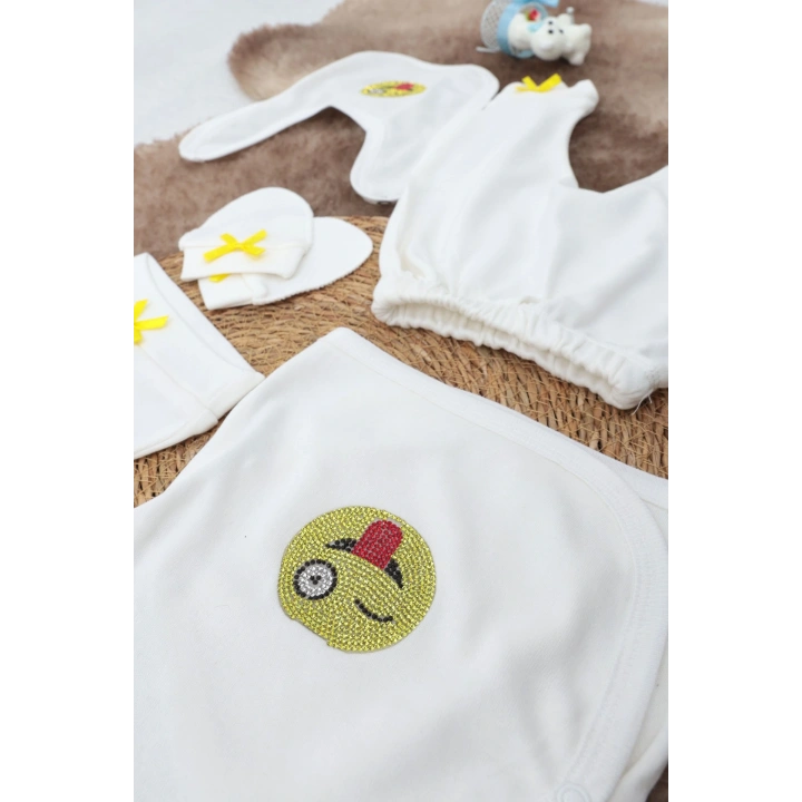 Sema Baby 5 Parça Hastane Çıkışı Zıbın Seti 0-3 Ay