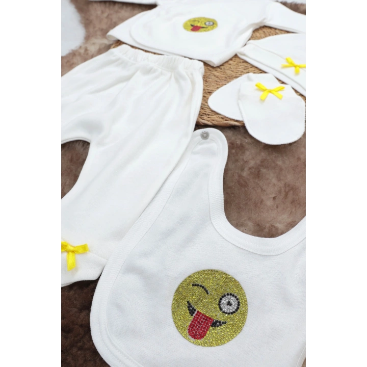 Sema Baby 5 Parça Hastane Çıkışı Zıbın Seti 0-3 Ay