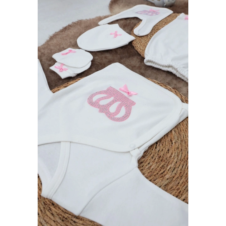 Sema Baby 5 Parça Hastane Çıkışı Zıbın Seti 0-3 Ay - Princess