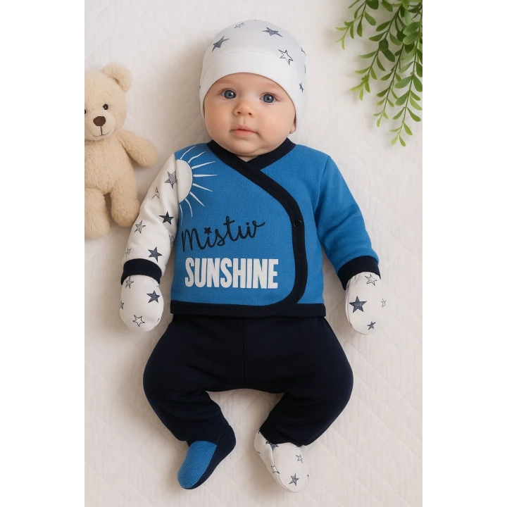 Sun Shine Desenli 5li Erkek Hastane Çıkışı