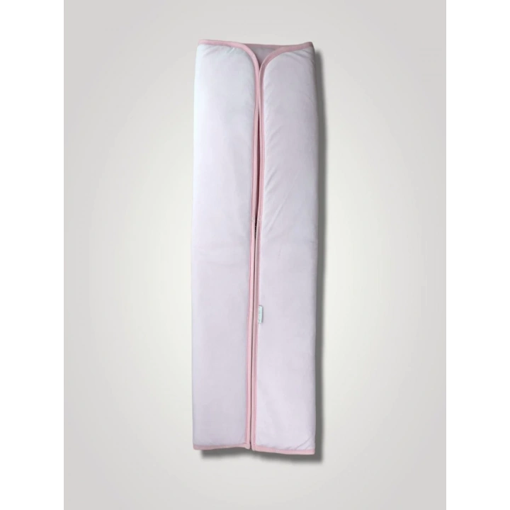 Yenidoğan Düz Renk Fermuarlı Kadife Kumaş Kız Bebek Battaniyesi Pembe