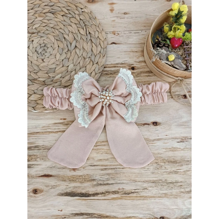 Yenidoğan Pamuk Papatya Desenli Trilüks Unisex Kundak Bebek Battaniyesi Kahverengi