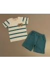 1/4 Ayıcık Nakışlı Bebek Takımı