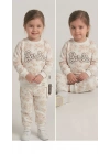 2-3-4-5 Yaş Payet Nakışlı Penye Çocuk Takımı