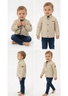 2/5 Yaş Deri Ceketli 3 Parça Çocuk Takımı